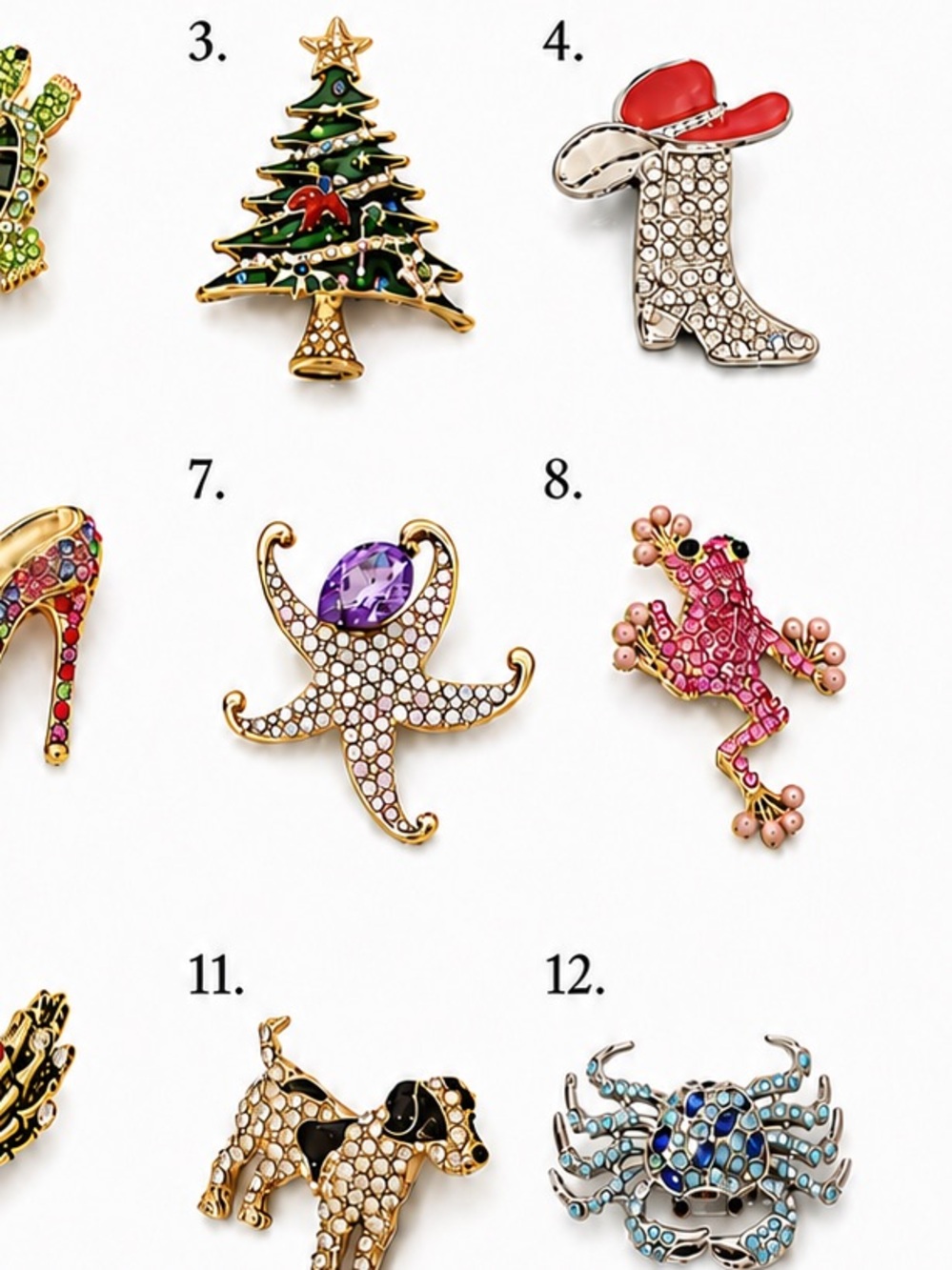 BUY NOW: Brooches Collection - Assorted Colorful Animal Brooches - Picture 4 of 6
